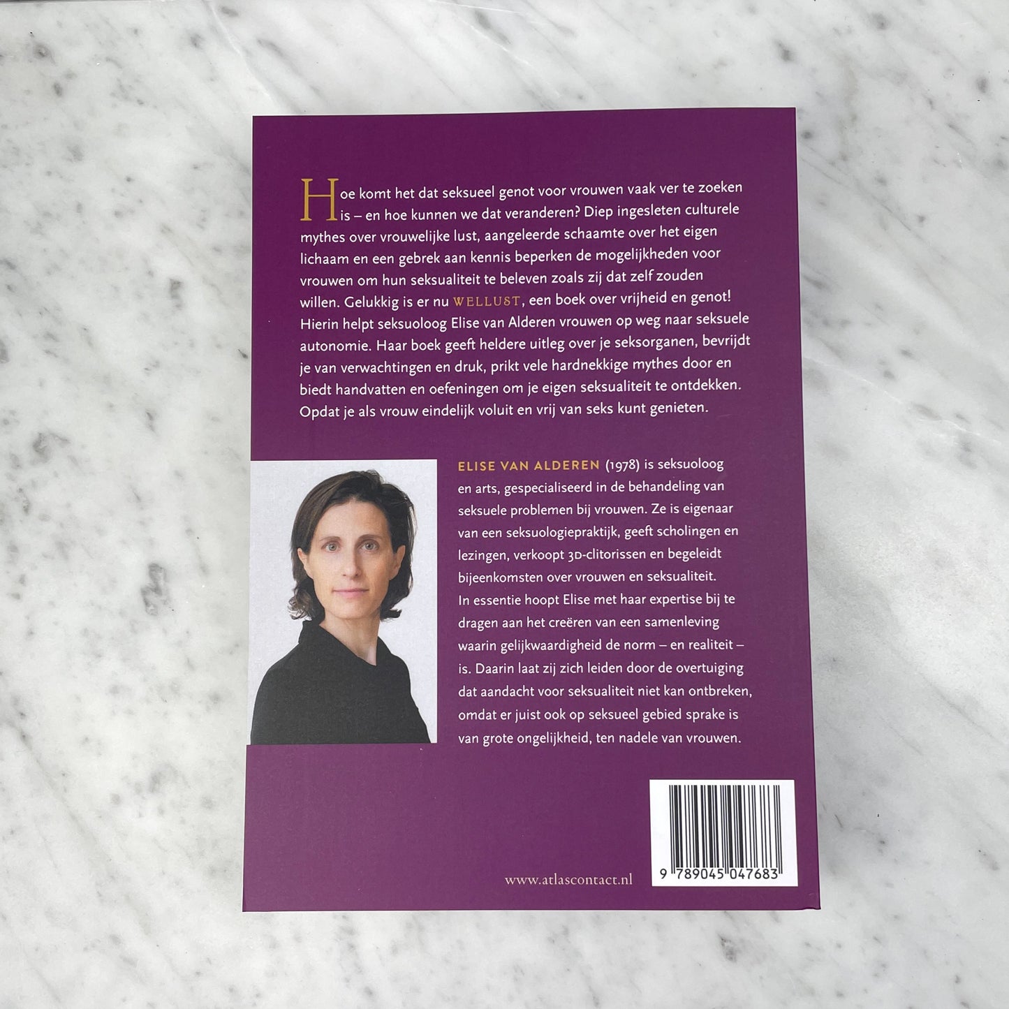 Wellust boek van seksuoloog Elise van Alderen op witte achtergrond