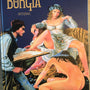 Cover stripboek Borgia Integraal van Jodorowsky en Manara met renaissancistisch tafereel