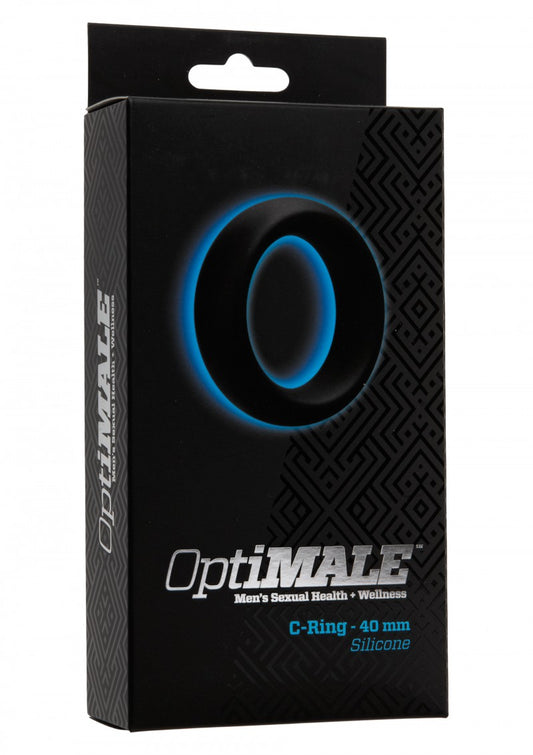 Siliconen cockring van De Paarse Keizerin met 40mm diameter op witte achtergrond