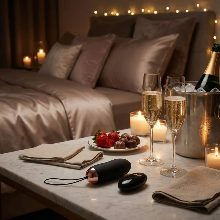 Zijaanzicht van het Sinistra vibro-ei met ergonomisch ontwerp