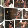 Close-up detail van De Schakelaar boekrug met Milo Manara illustraties