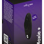 Close-up We-Vibe Moxie Plus zwart siliconen oppervlak met bedieningsknoppen