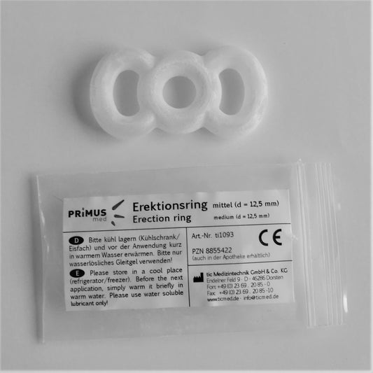 Transparante erectiering van 12,5 mm diameter van De Paarse Keizerin, getoond op neutrale achtergrond