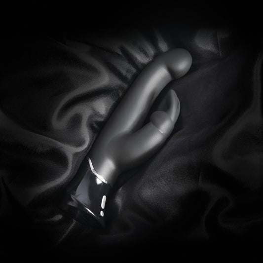 Rabbit vibrator uit Fifty Shades of Grey collectie van De Paarse Keizerin op witte achtergrond