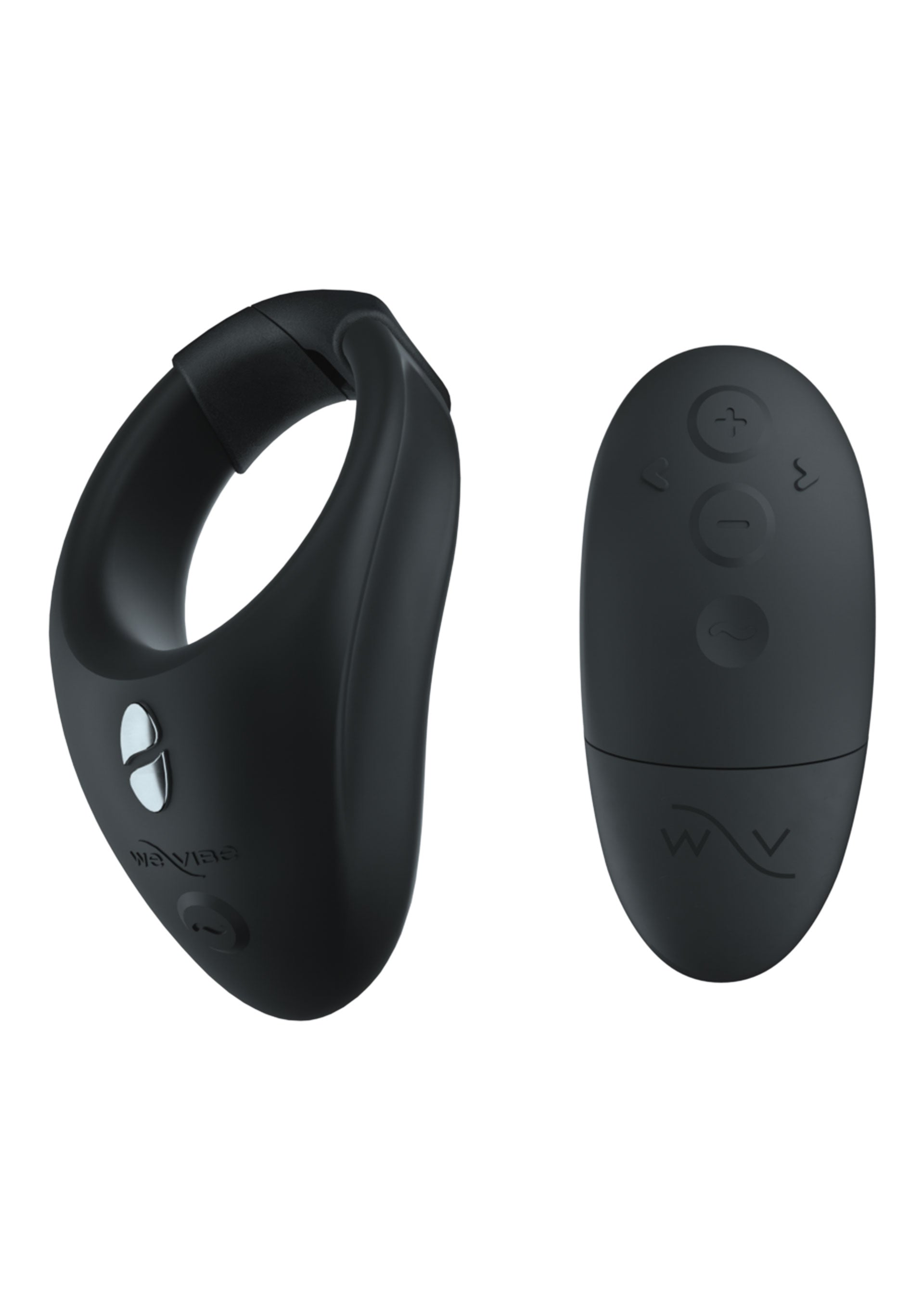 We-Vibe Bond cockring zijaanzicht met zichtbare contouren en app-connectiviteit